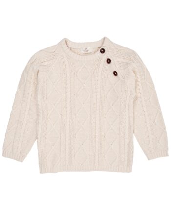 Copenhagen Colors Strik Bluse Cream 80 Cm