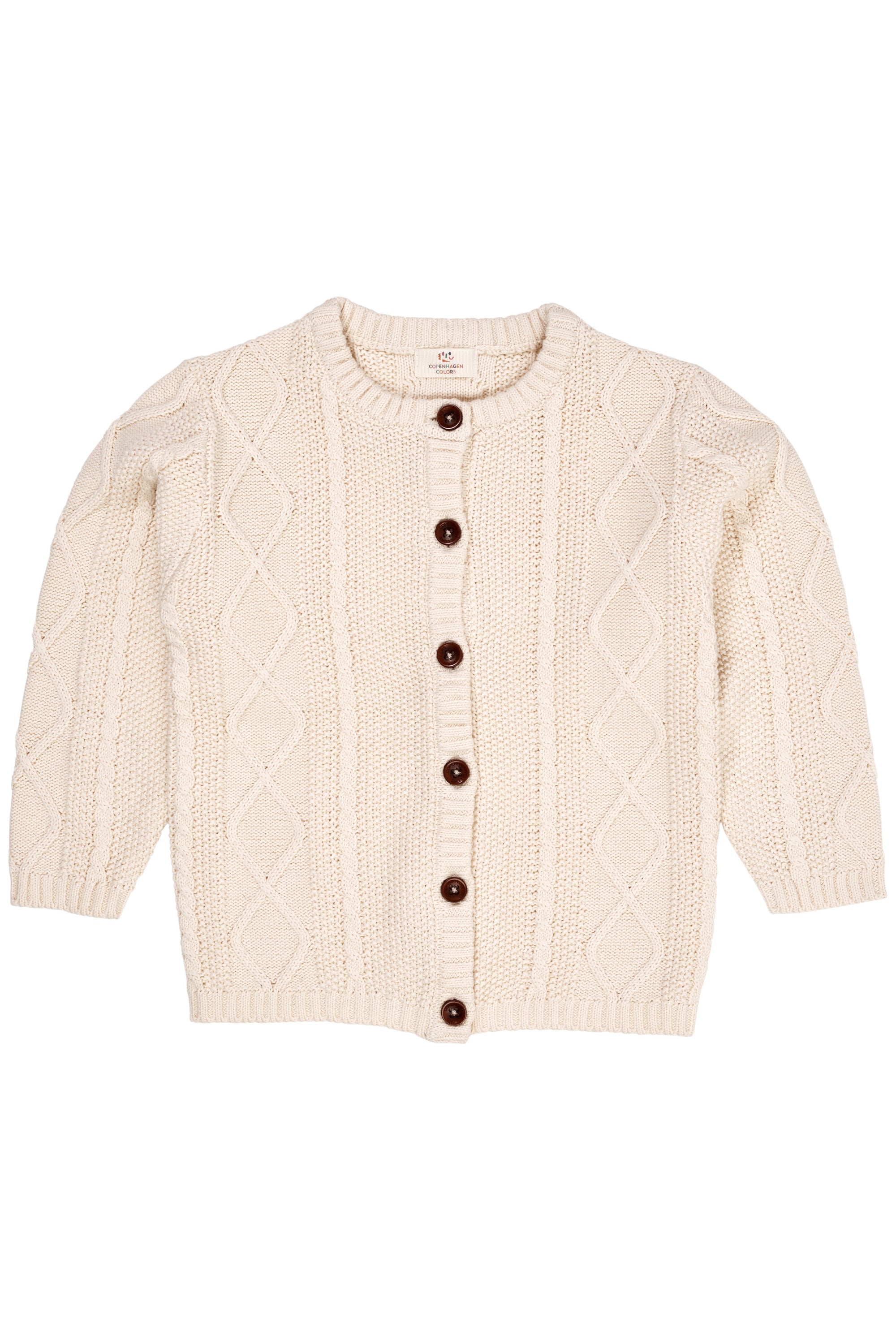 Copenhagen Colors Strik Cardigan Cream 50 Cm