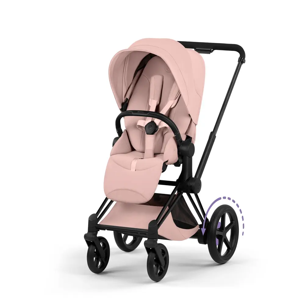Cybex -priam Klapvogn Style Peach Pink Matt Black