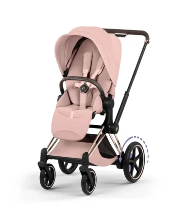 Cybex  -priam Klapvogn Style Peach Pink Rosegold