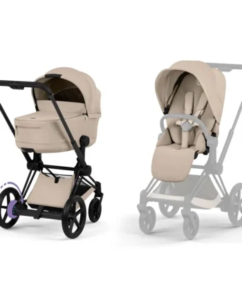 Epriam Kombivogn Black Inkl  Liggedel Cozy Beige
