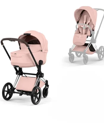 Cybex Priam Kombivogn Style Peach Pink Chrome Brown