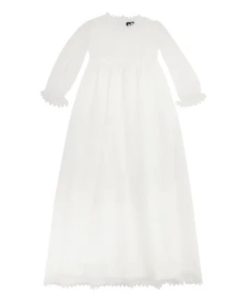 Dåbskjole   Tyl Off White