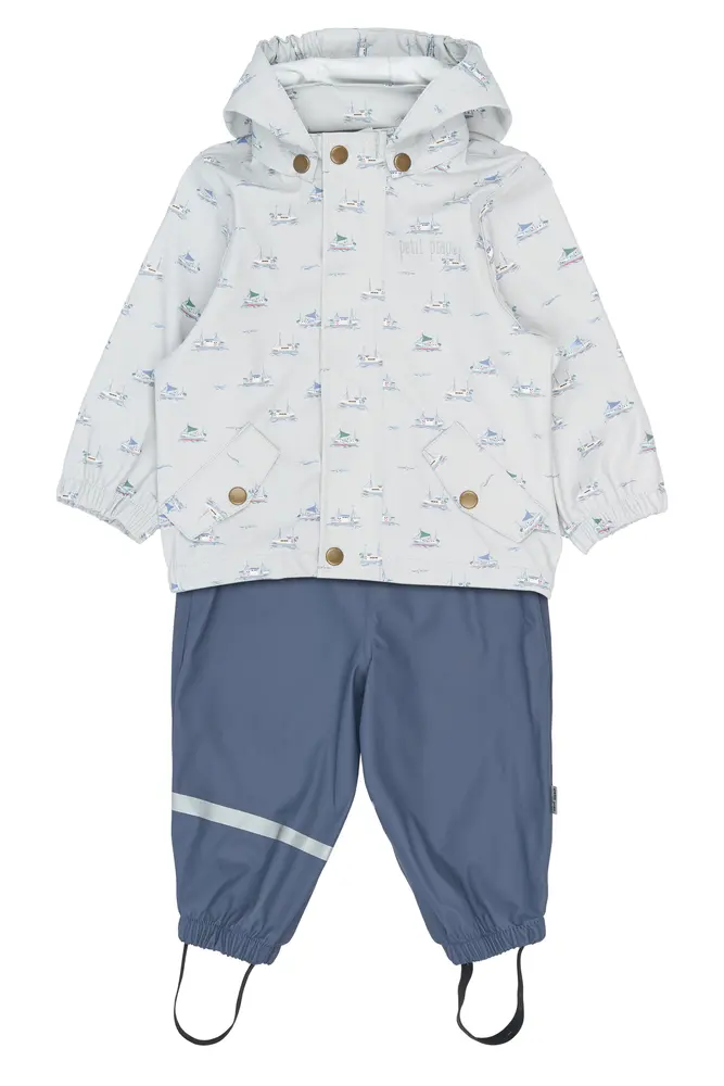 Dai Regnsæt Seler Pearl Blue Boat Aop 86 Cm