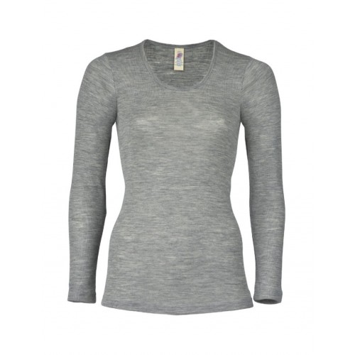 Damebluse   Merinould 42 44 Light Grey Melange
