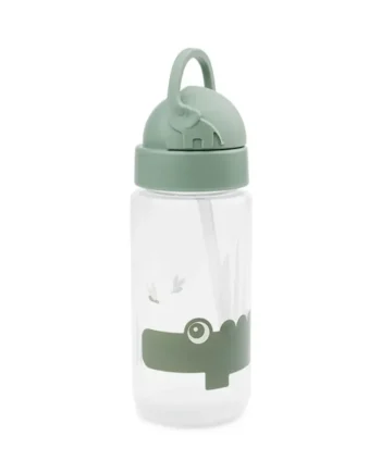 Done By Deer Drikkedunk Med Sugerør 350 Ml  Croco Grøn