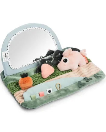 Done By Deer Tummy Time Sensorisk Spejl Tiny Farm Farvemix