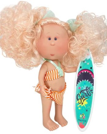Dukke Surferpige Orange Bikini