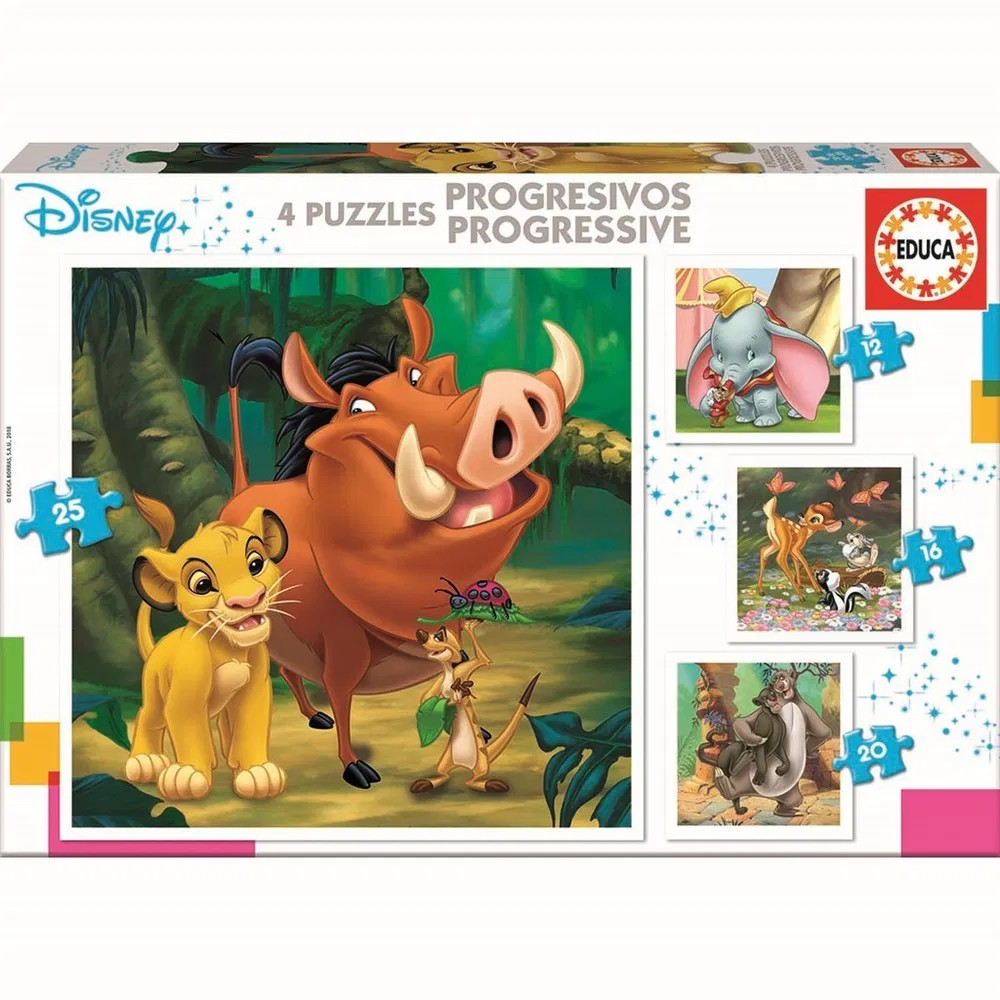Educa Puslespil Disney Animals