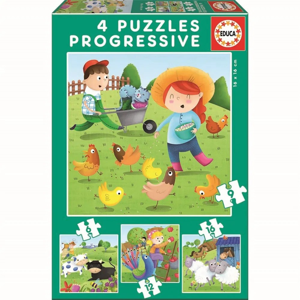 Educa Puslespil Farm Animals