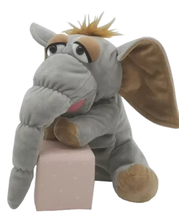 Elefant  Mammut  Hånddukke 25 Cm