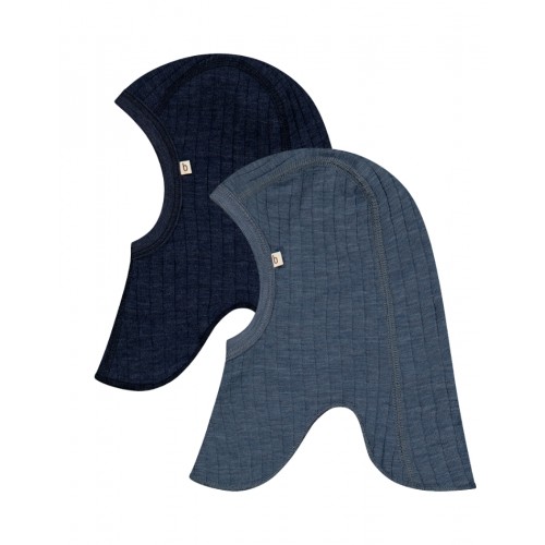 Elefanthue 100 Merino Uld Dropneedle Tynd Kvalitet Oeko-texâ -pak 50 56 Blue Navy Melange