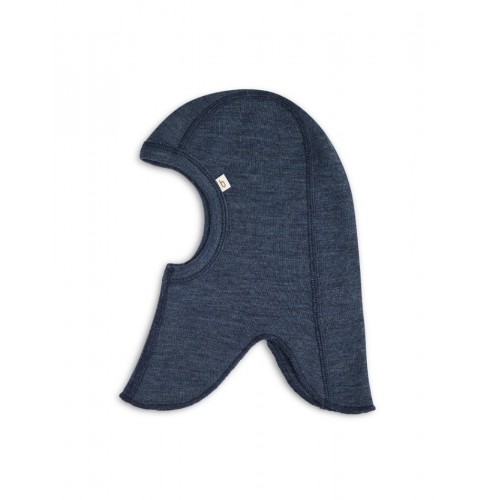 Elefanthue   100  økologisk Merino Uld Til Baby Og Børn  Tynd Kvalitet   Lag Stof 50 56 Navy Melange