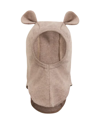 Elefanthue    ører Bomuldsrib Savannah Melange 12-24 Mdr