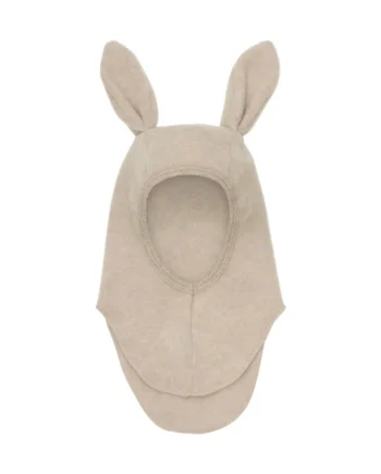 Elefanthue    ører Uld Fleece Camel Melange 12-24 Mdr
