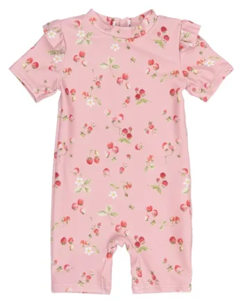 Em Badedragt Misty Rose Strawberry Aop 110 116