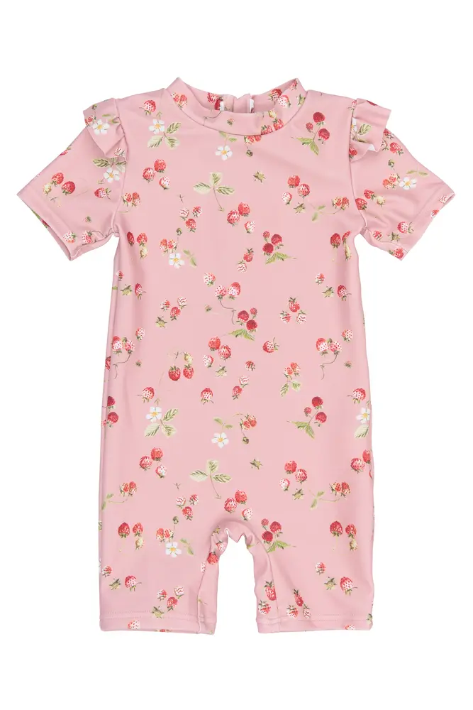Em Badedragt Misty Rose Strawberry Aop 110 116