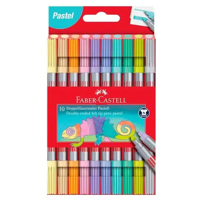 Faber Castell Tusser Dobbelt Pastel 10 Stk