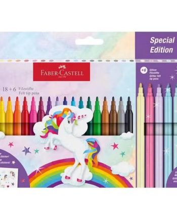 Faber Castell Tusser Enhjørning 24 Pak