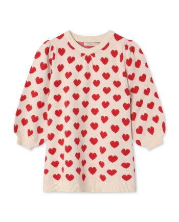Fliink Alon Heart Dress Pompeian Red Sandshell 80 Cm