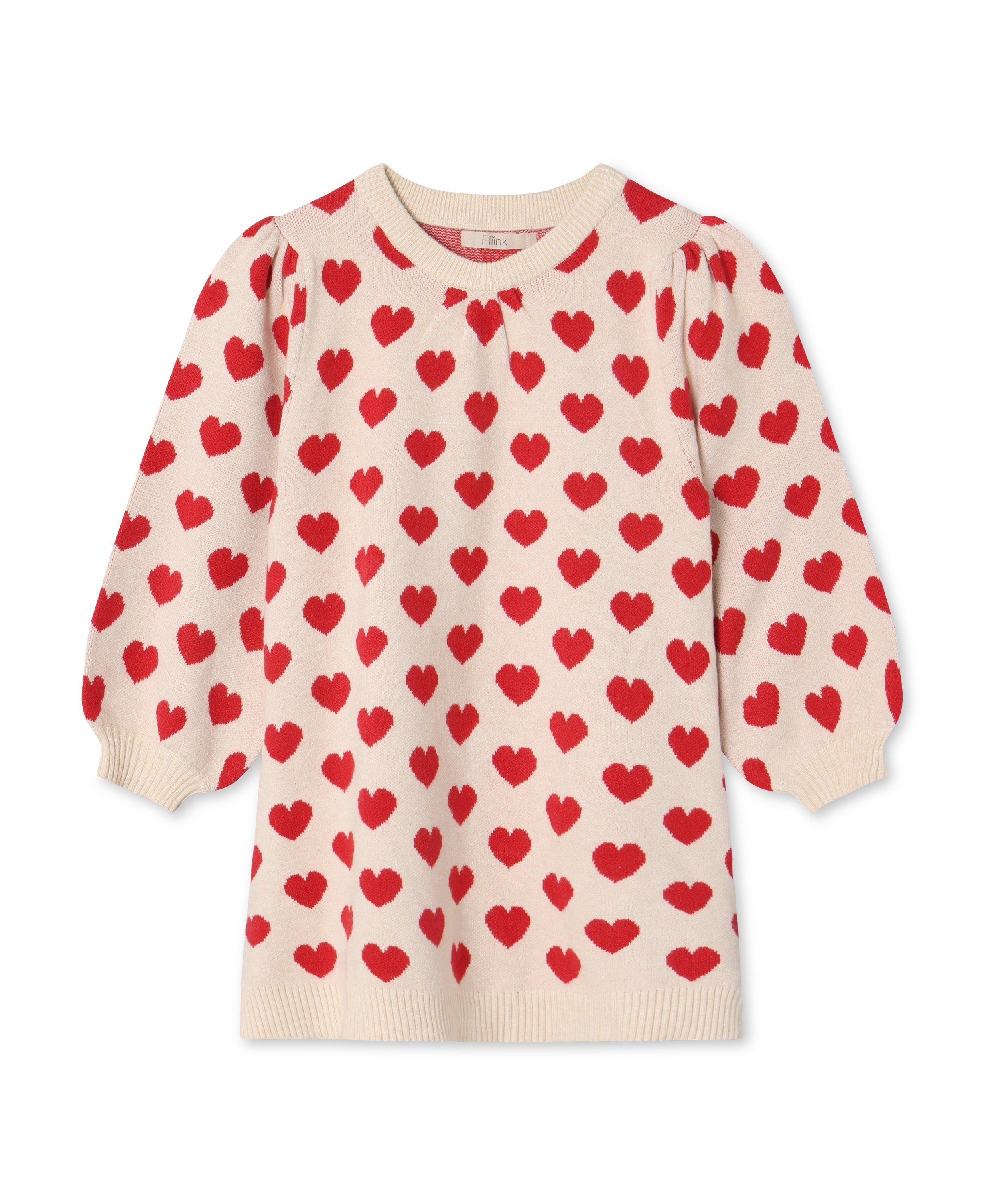 Fliink Alon Heart Dress Pompeian Red Sandshell 80 Cm