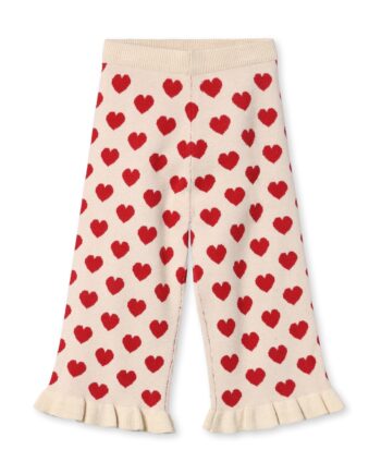 Fliink Alon Heart Ruffle Pant Pompeian Red Sandshell 80 Cm