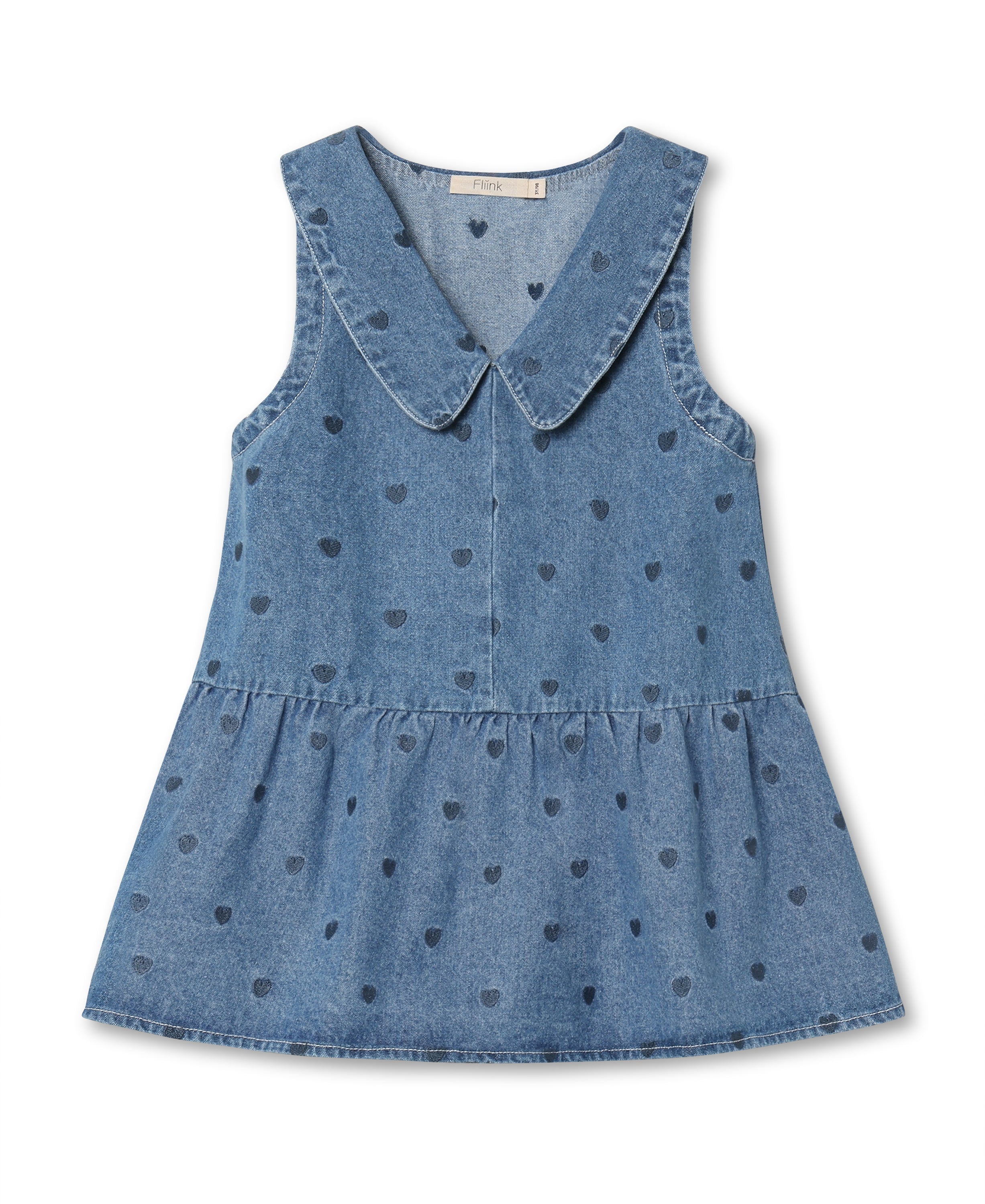 Fliink Donna Denim Spencer Dress Light Denim Blue 86 Cm
