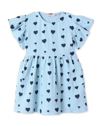 Fliink Love Ss Dress Dream Blue 86 Cm