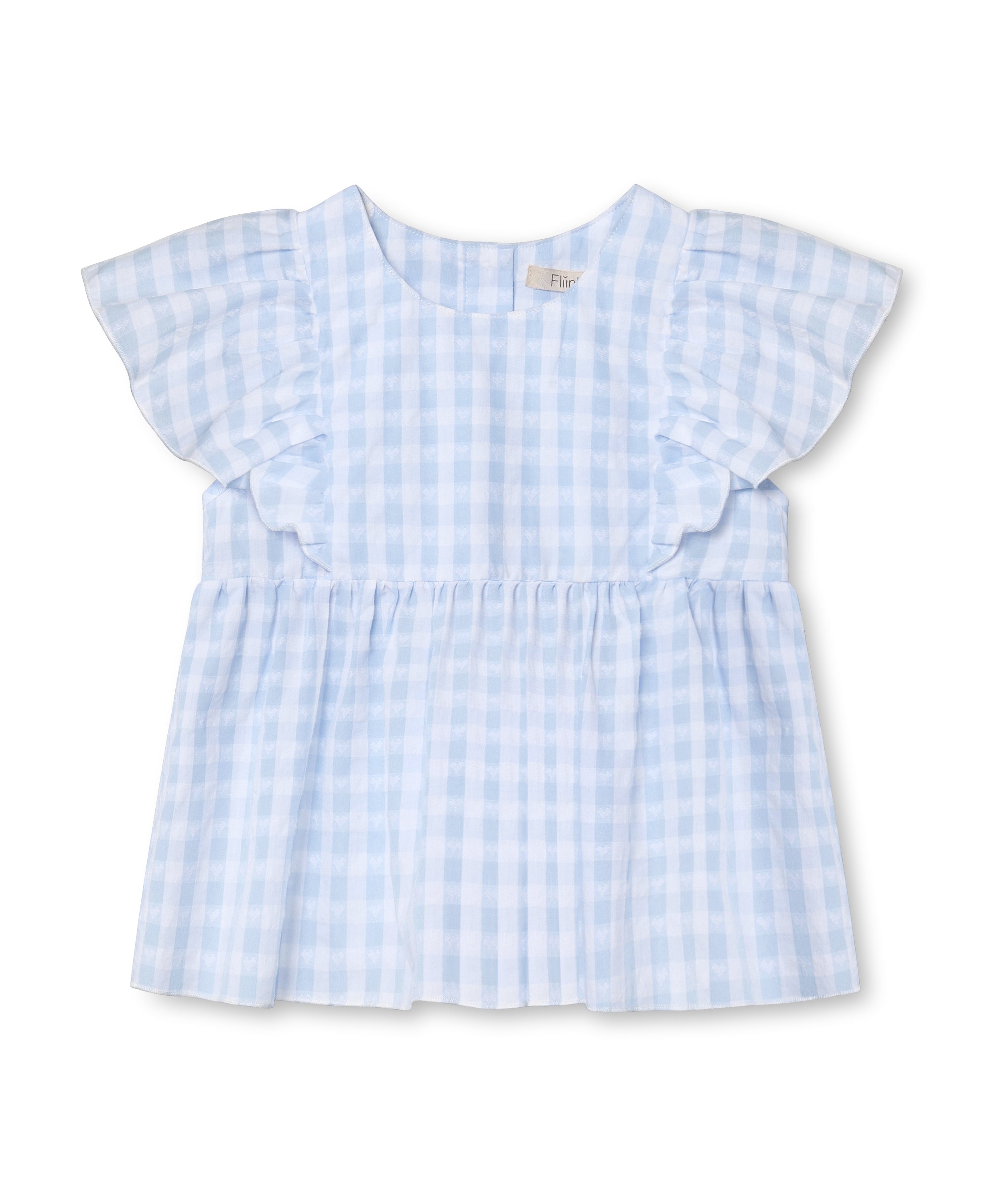 Fliink Pari Top Dream Blue Check 80 Cm