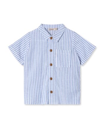 Fliink Vira Ss Shirt Dream Blue Cloud Dancer 86 Cm