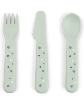 Foodie Bestiksæt Happy Dots Grøn