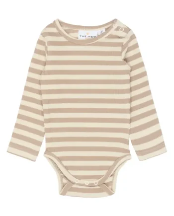 Fro Langærmet Rib Body Humus Striped 92