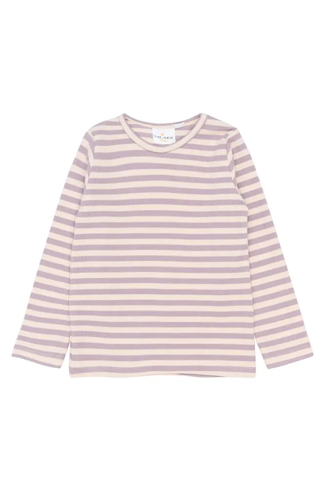 Fro Rib Bluse Sea Fog Striped 98