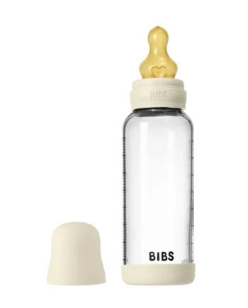 Glass Baby Bottle Latex 240 Ml Ivory