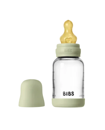 Glass Baby Bottle Latex 120 Ml Sage