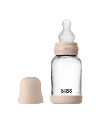 Glass Baby Bottle Silicone 120 Ml Blush