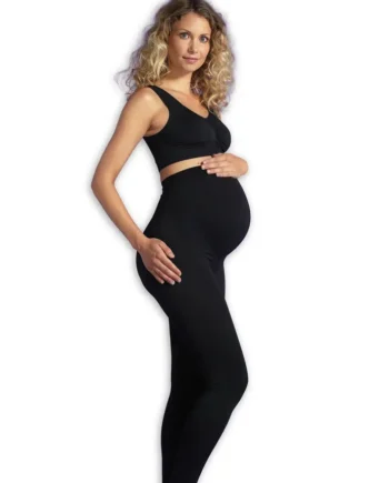 Graviditets Leggings    Støtte  Recycled  Sort