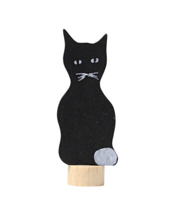 Grimms Træfigur Kat Sort