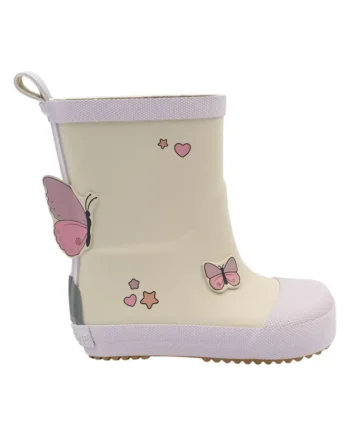 Gummistøvle Sommerfulg Barefoot Oyster Gray 25