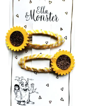 Hårclips Sweet Sunflower