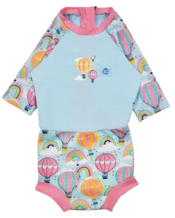 Happy Nappy Sunsuit Up   Away Pink  -  Mdr