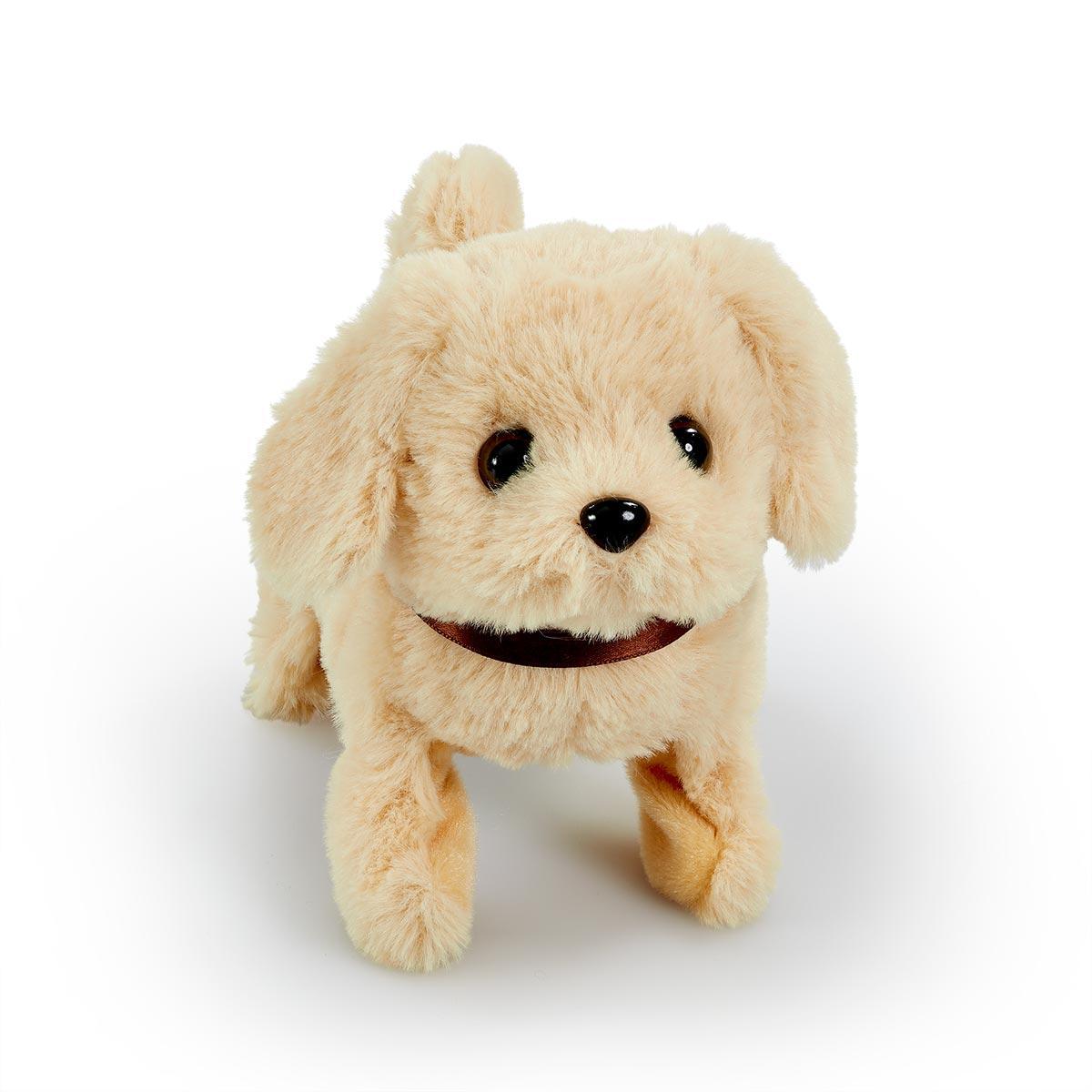 Happy Pets Playful Plyshundehvalp Lysebrun
