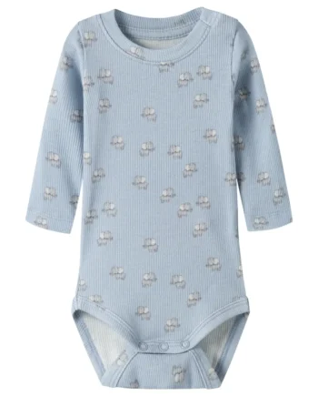 Hobit Langærmet Body Blue Fog 80
