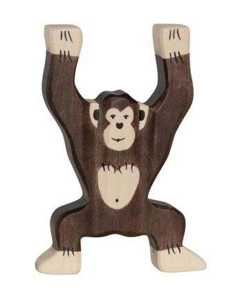 Holztiger Chimpanse Stående