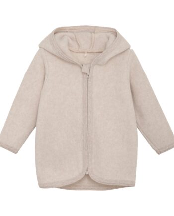 Huttelihut  Babyjakke    øre Camel Melange 50 Cm