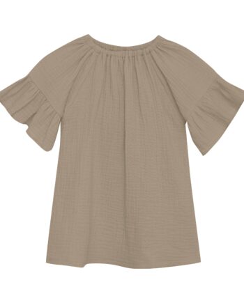 Huttelihut Muslin Dress Silver Sage 86 Cm