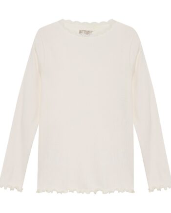 Huttelihut Rib Shirt  Eggnog 86 Cm