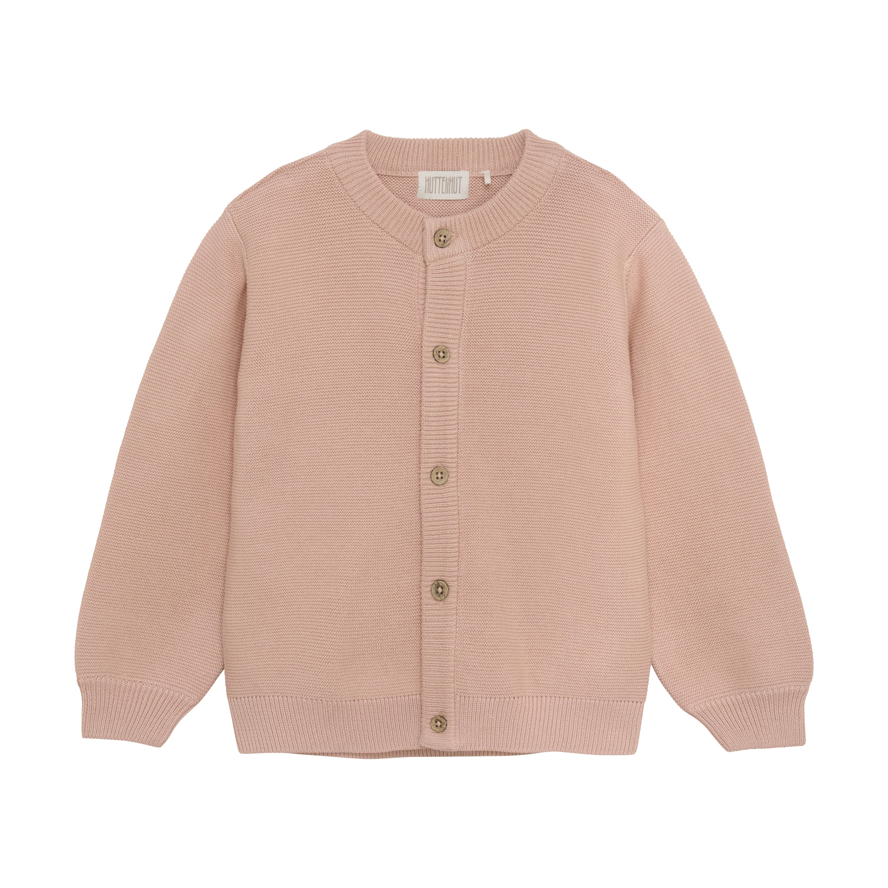Huttelihut Strik Cardigan  Mahogany Rose 86 Cm