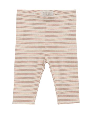Huttelihut Striped Rib Leggings  Mahogany Rose 56 Cm