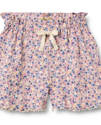 Ina Shorts Pink Blue Flowers 110